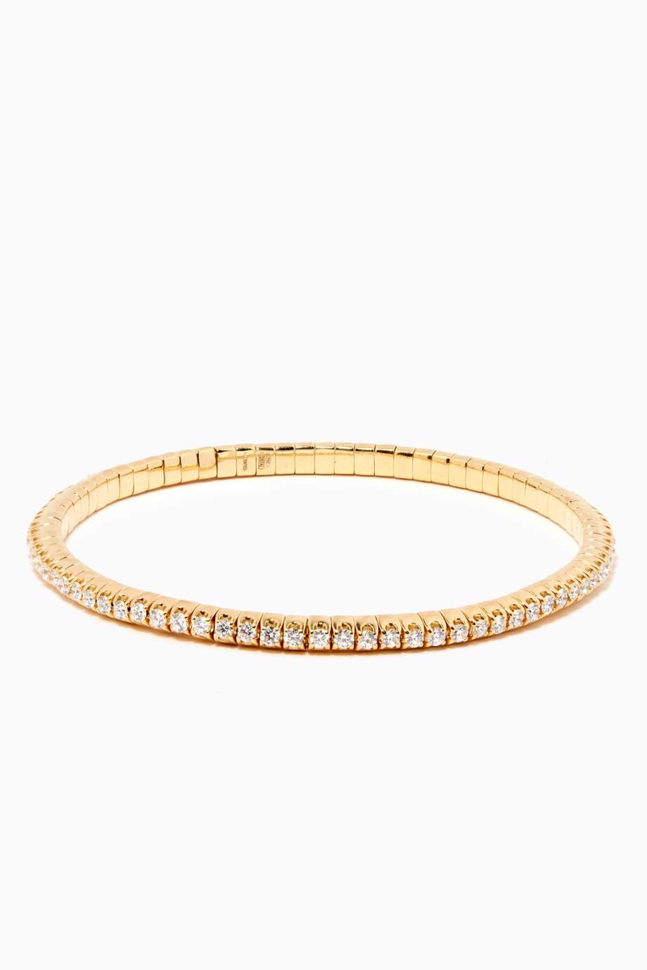 White Gold Diamond Stretch Tennis Bracelet