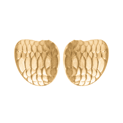 Yellow Gold Skin Earrings