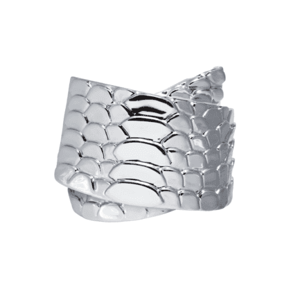 18K White Gold Snake Ring