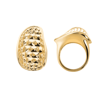 18K Yellow Gold Croco Ring