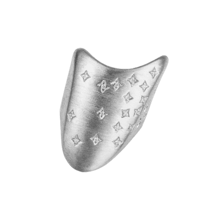 Brush Finish Shield Ring