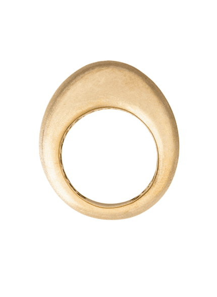 Gold Brush Dome Ring