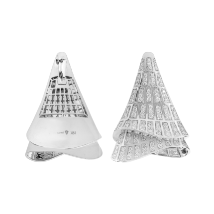 18K White Gold Diamond Pendant