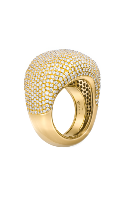 Dune Yellow Gold Diamond Ring