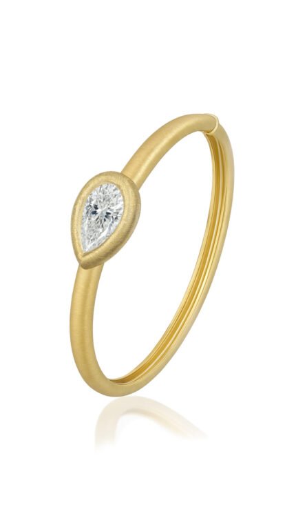 18K Yellow Gold Diamond PR Bangles