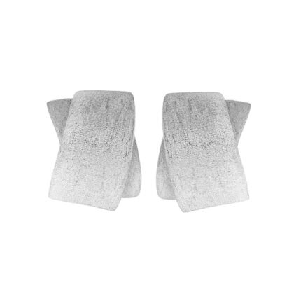 18K White Gold Sand Earring