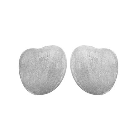 18K White Gold Sand Earring