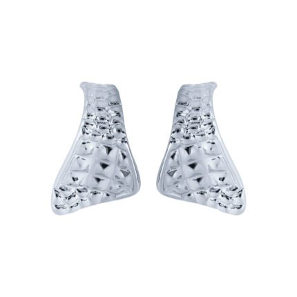 18K White Gold High Gloss Croco Ear Cuff