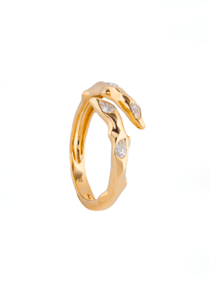 18K Yellow Gold Diamond Ring