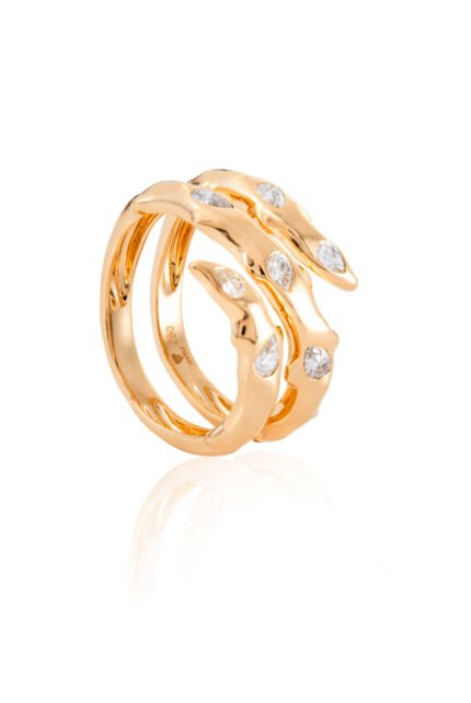 18K Yellow Gold Diamond Ring