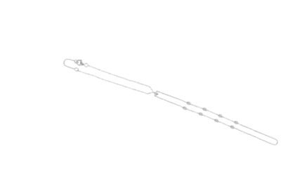 18K White Gold Full-Cut Marquise Diamond Bracelet