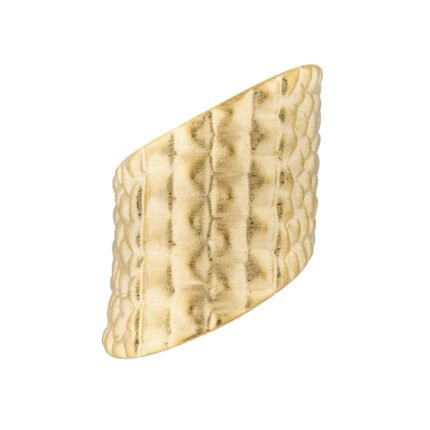 18K Yellow Gold Brush Croco Ring