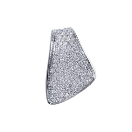 18K White Gold Diamond Wrap Earcuff