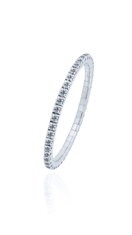 18K WG / DIA BANGLE 14PTS