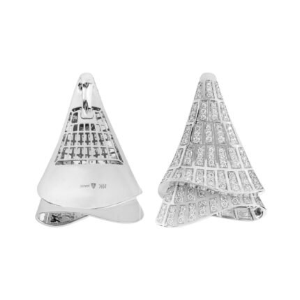 18K White Gold Diamond Large Pendant