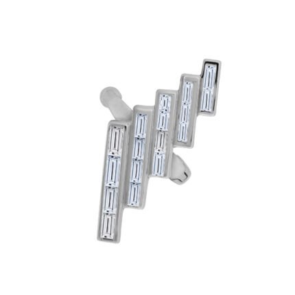 18K White Gold Diamond Ear Cuff