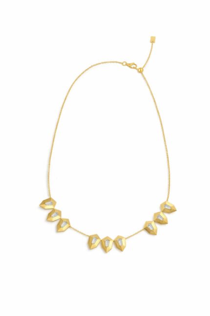 18K yellow gold diamond necklace from the Roma Collection